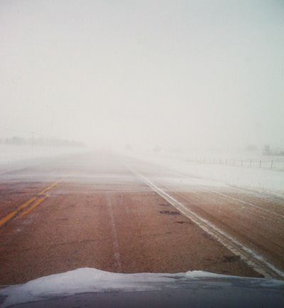 iPhone-tograph of a blizzard in Manitoba