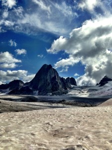 View of the Spires from the Vowell Glacier.